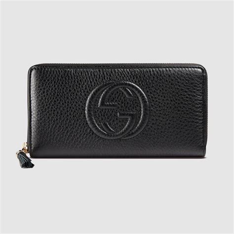 black gucci wallet womens|gucci wallet black leather.